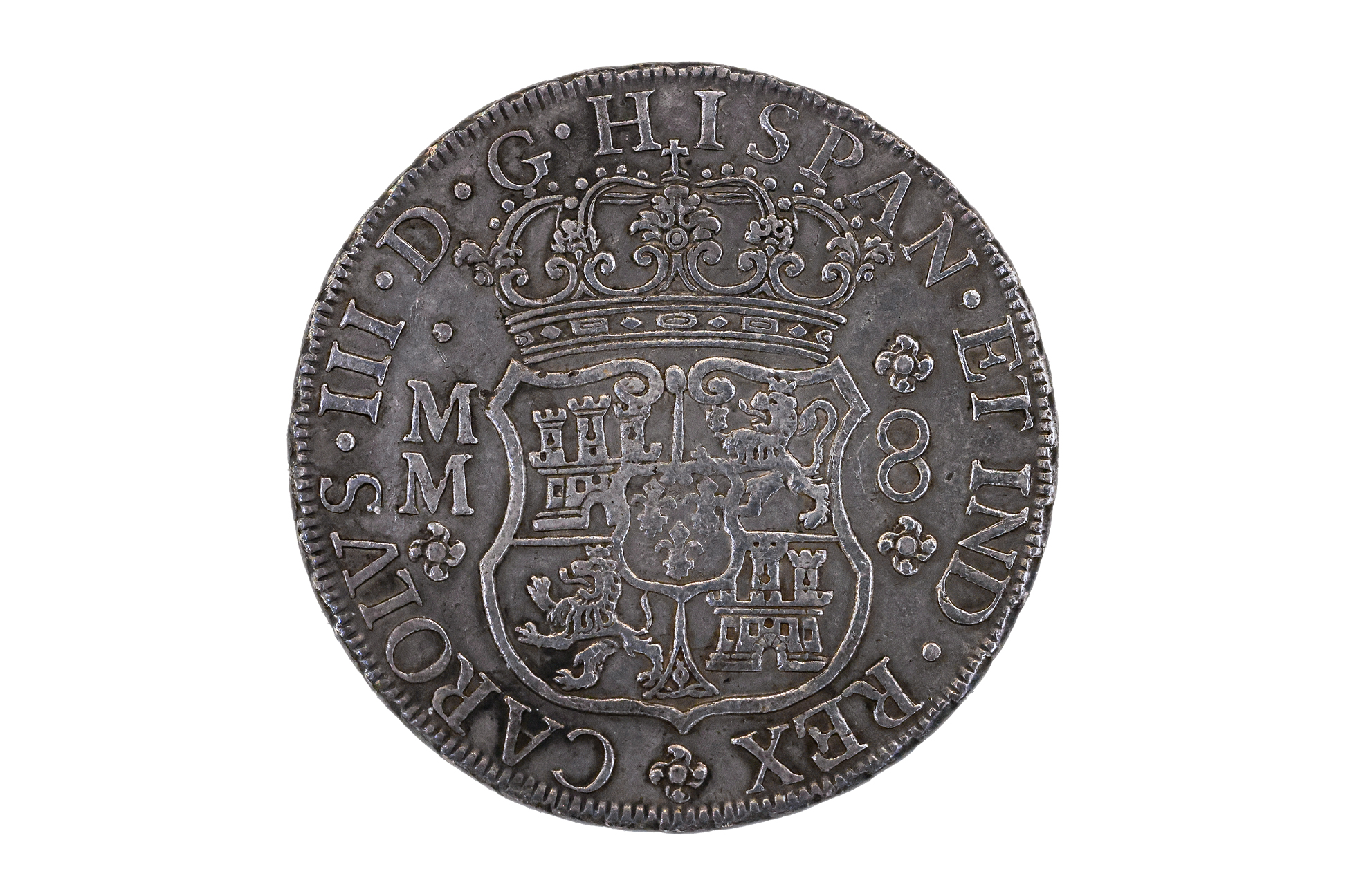 MEXICO 8 REALES PILLAR 1761