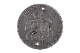 NETHERLANDS DUCATON "SILVER RIDER" 1773 HOLED