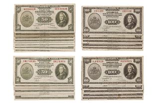 A GROUP OF NETHERLANDS INDIES BANKNOTES 1943