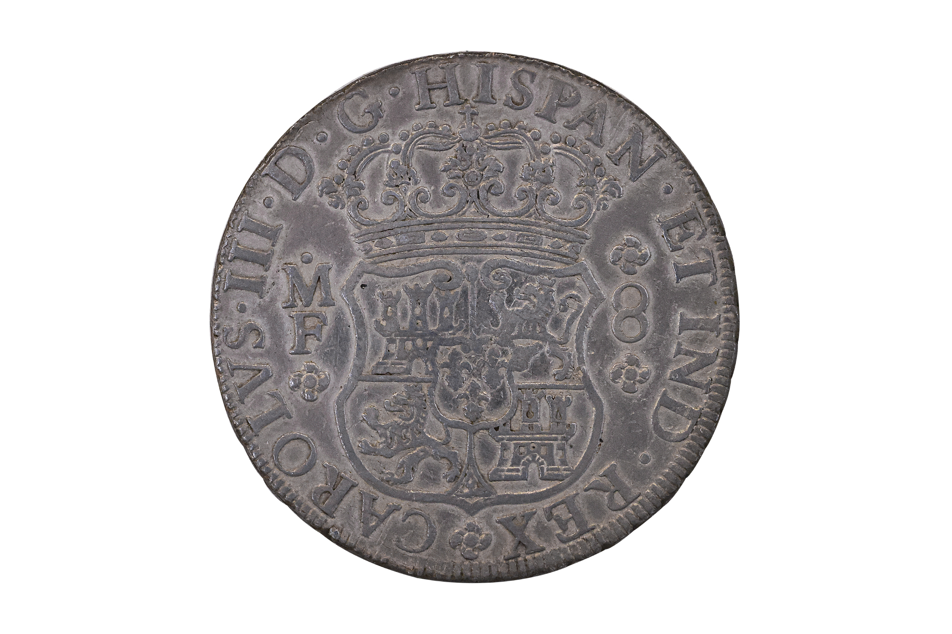 MEXICO 8 REALES PILLAR 1765