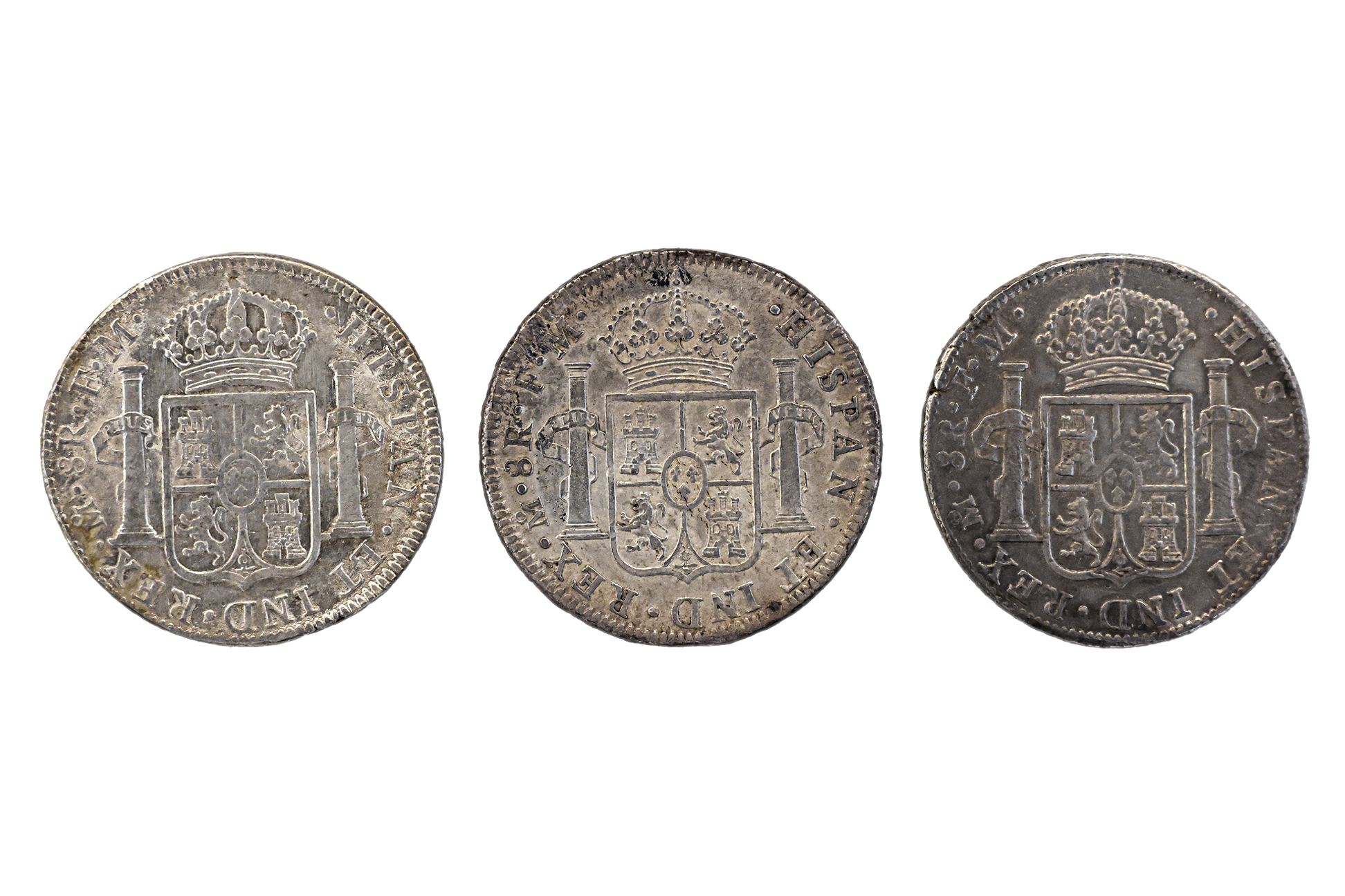 MEXICO 8 REALES 1796, 1798, 1799 (3) - Image 2 of 2