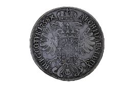 AUSTRIA VIENNA 1 THALER 1758