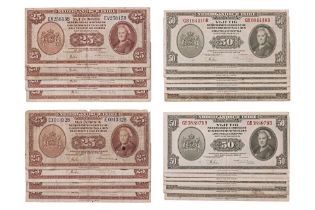 A GROUP OF NETHERLANDS INDIES BANKNOTES 1943