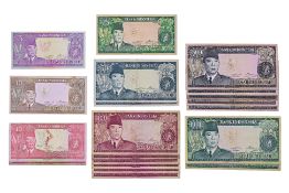 A GROUP OF INDONESIA RUPIAH 1960