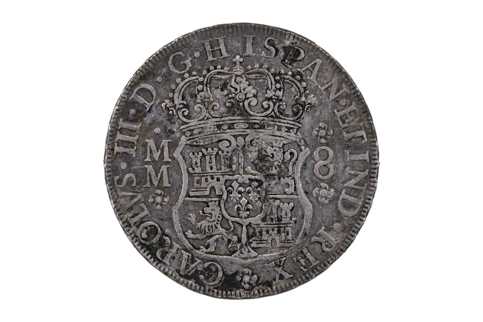 MEXICO 8 REALES PILLAR 1761