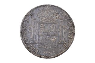 BOLIVIA 8 REALES 1775 CHINESE COUNTERMARKS