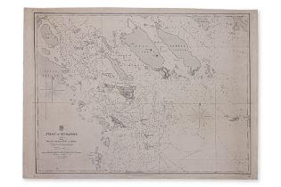 AN ADMIRALTY CHART OF THE STRAIT OF SINGAPORE