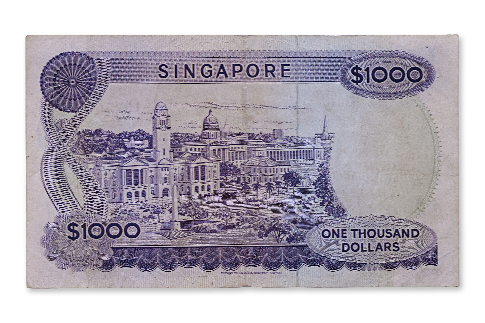 SINGAPORE ORCHID SERIES 1000 DOLLARS ND 1967 - Image 2 of 2