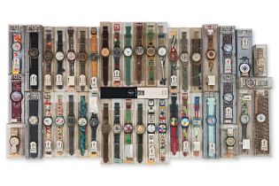 A QUANTITY OF SWATCH WATCHES