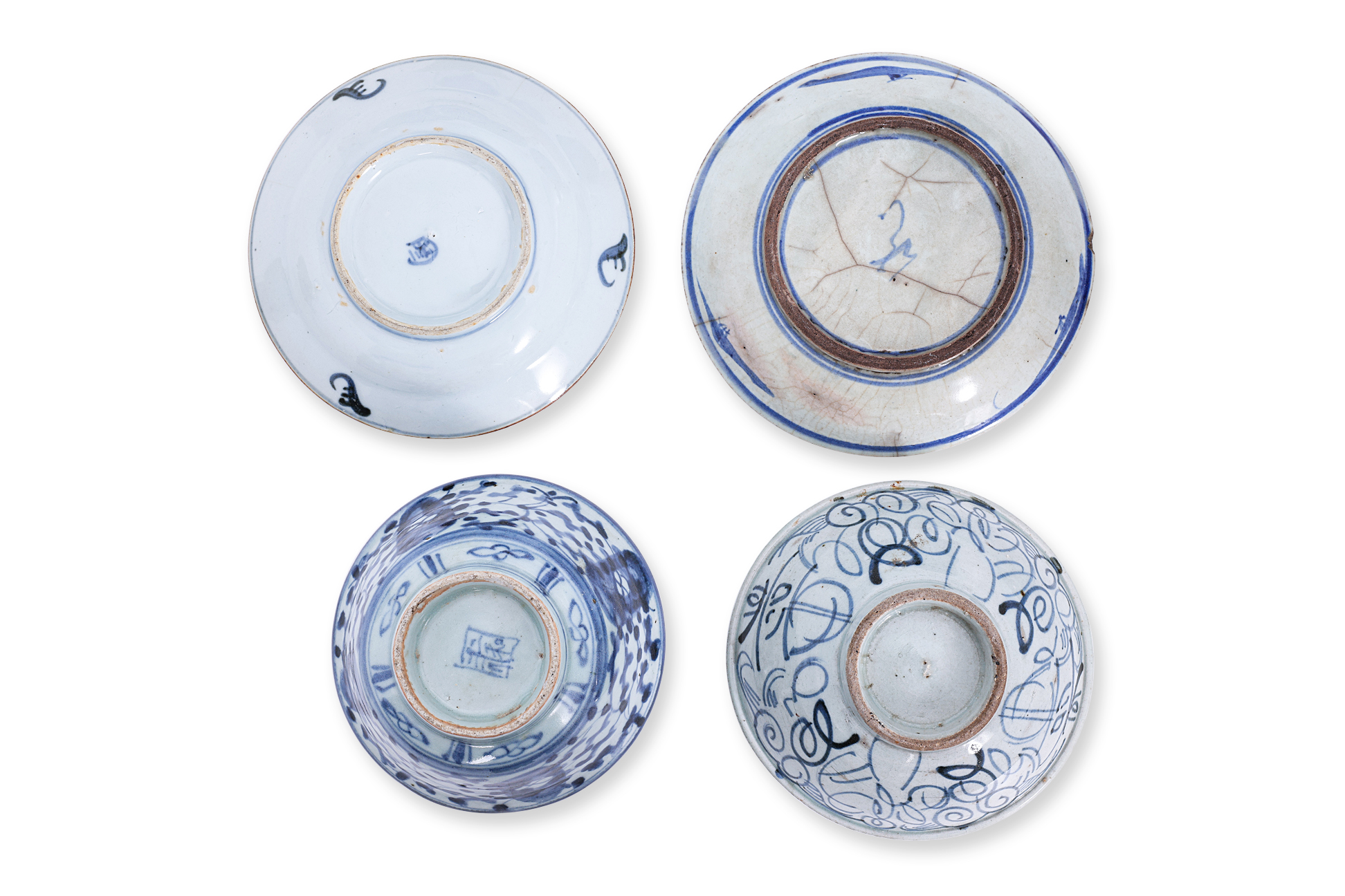 AN ASSORTED GROUP OF BLUE AND WHITE DISHES AND BOWLS - Image 3 of 3