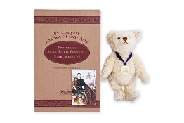 A STEIFF LIMITED EDITION PEARL WHITE 35 TEDDY BEAR