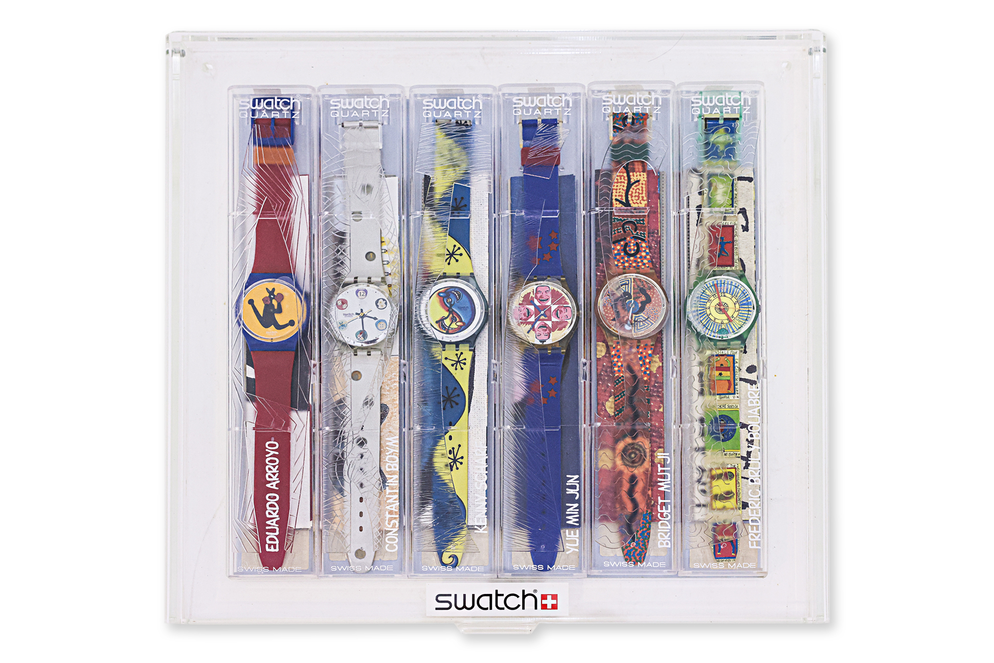 A SWATCH ARTISTS SERIES 1996 FULL SET OF SIX WRISTWATCHES