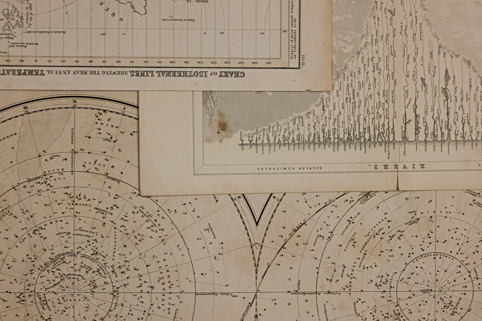 A GROUP OF 19TH CENTURY SCIENTIFIC MAPS - Image 2 of 2