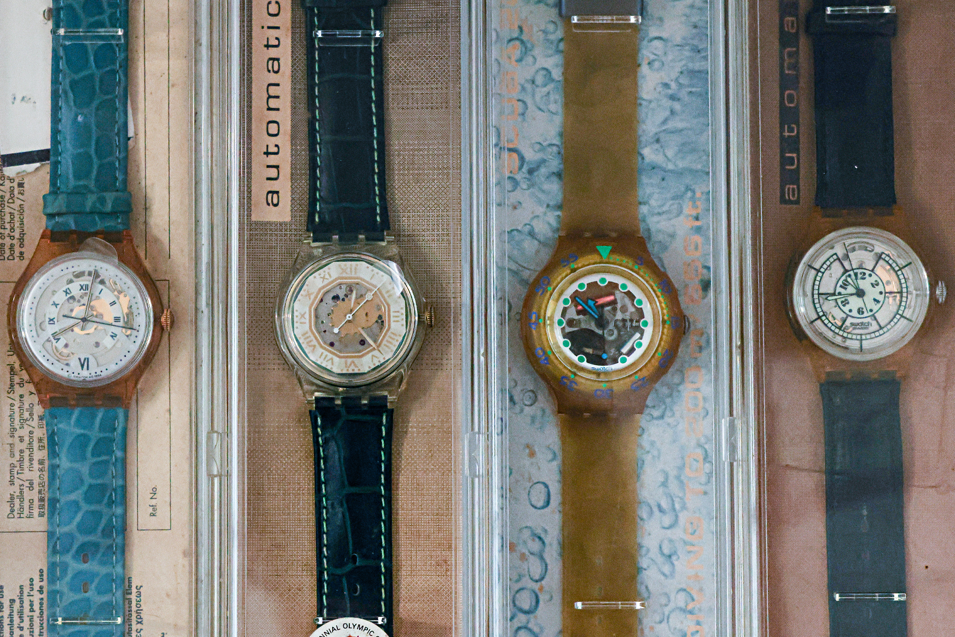 A GROUP OF AUTOMATIC SWATCH WATCHES AND OTHERS - Image 2 of 3