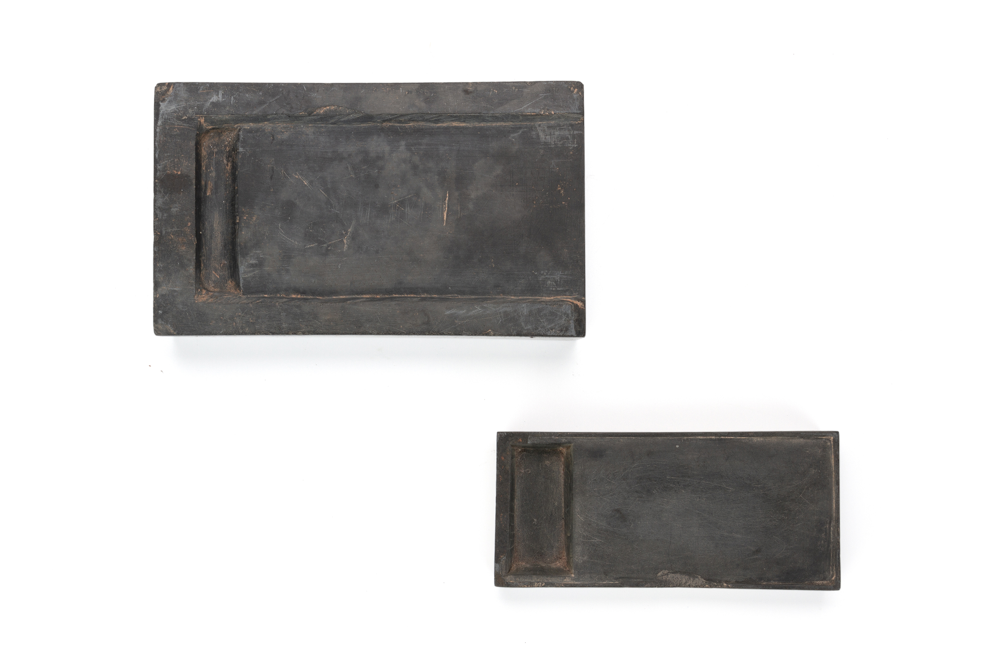 TWO RECTANGULAR INK STONES - Image 2 of 3