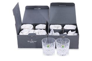 A SET OF EIGHT WATERFORD CRYSTAL WHISKY TUMBLERS