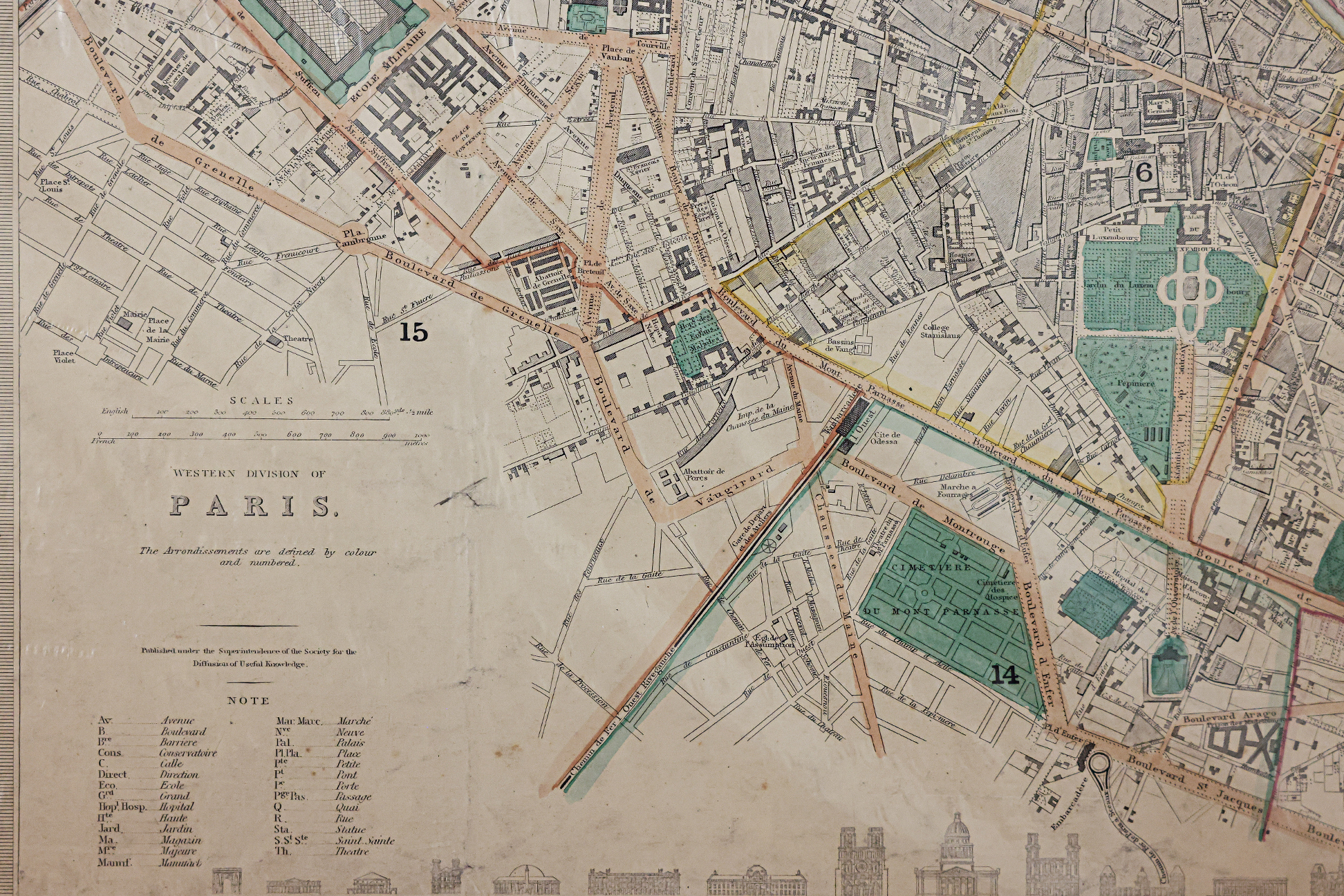 THREE MAPS OF PARIS AND A FRONTISPIECE - Image 2 of 2