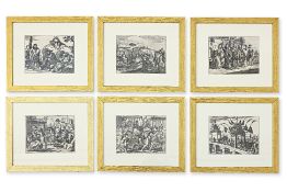 A SET OF SIX PRINTS OF "THE NETHERLAND EMBASSY TO CHINA"