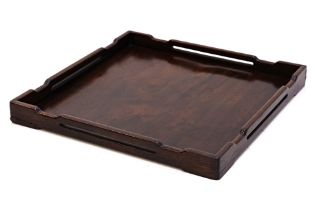 A SQUARE HUANGHUALI SCHOLAR'S TRAY