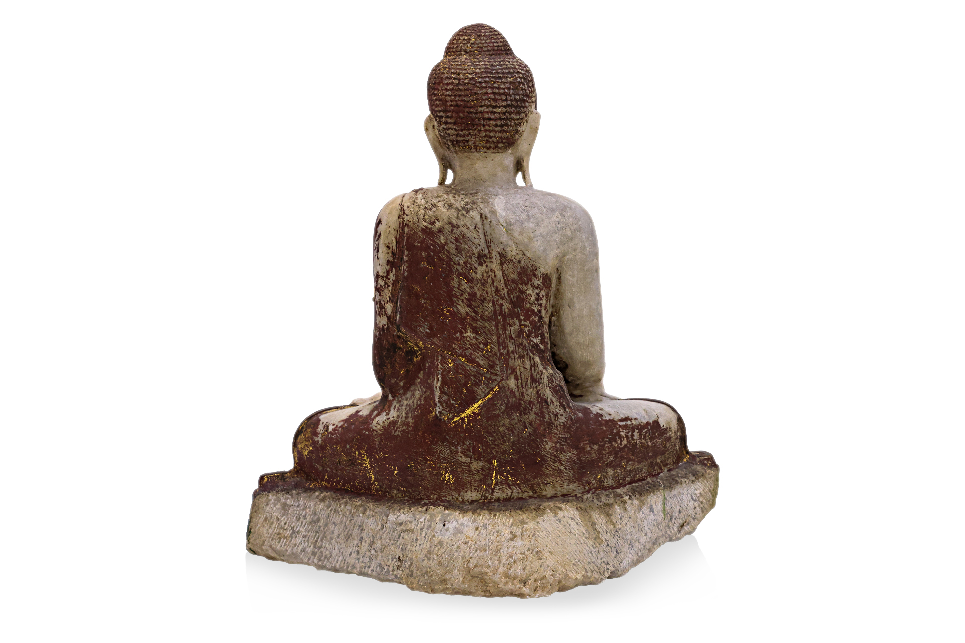 A BURMESE ALABASTER BUDDHA STATUE - Image 2 of 4