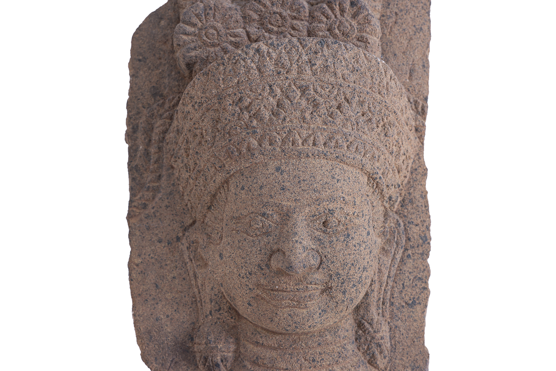 A CAMBODIAN STONE APSARA RELIEF - Image 2 of 3