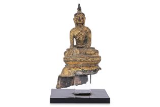 A BURMESE BRONZE BUDDHA STATUE