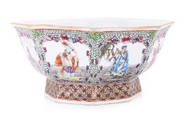 A FAMILLE ROSE 'EIGHT IMMORTALS' BOWL