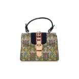 A GUCCI MINI SYLVIE BAG IN MULTICOLOURED BROCADE