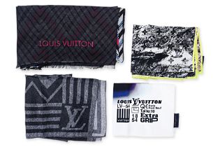 AN ASSORTMENT OF LOUIS VUITTON SCARVES