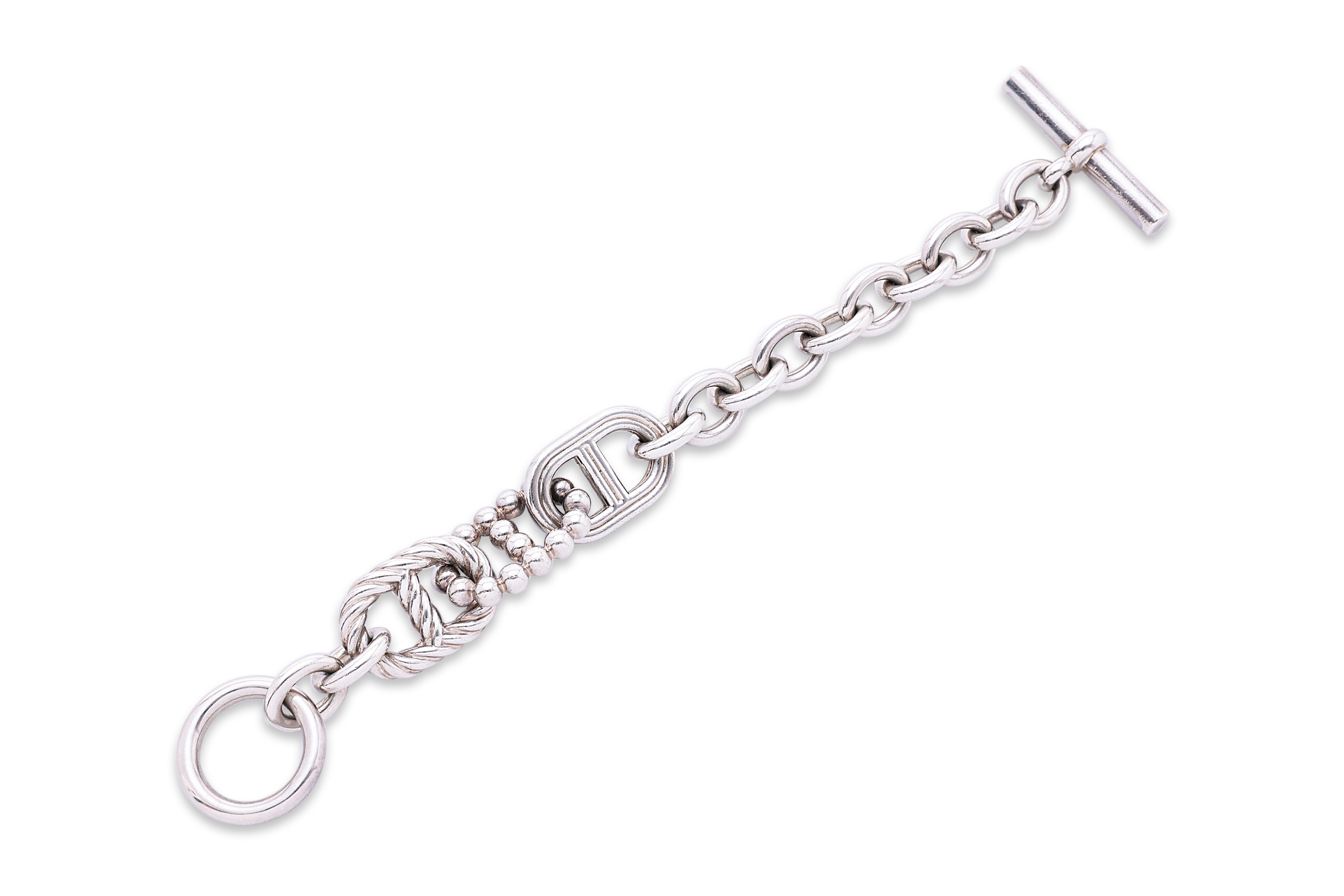 AN HERMÈS SILVER 'CHAÎNE D'ANCRE PARADE' BRACELET - Image 2 of 6