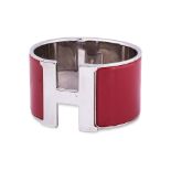 AN HERMÈS ENAMEL CLIC CLAC EXTRA WIDE BRACELET