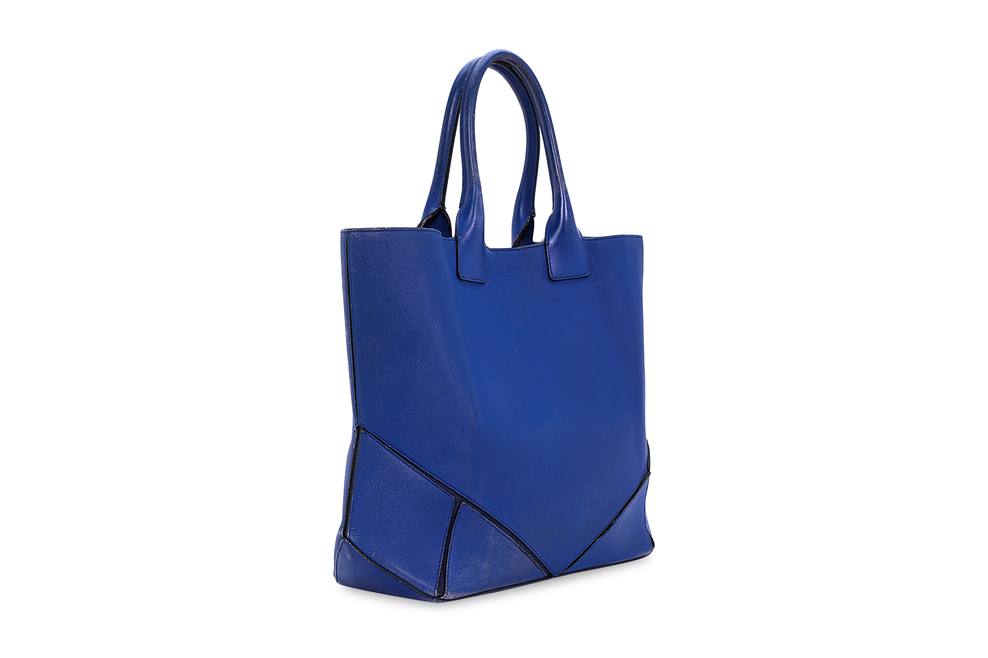 A GIVENCHY BLUE 'EASY' LEATHER TOTE BAG - Image 2 of 10