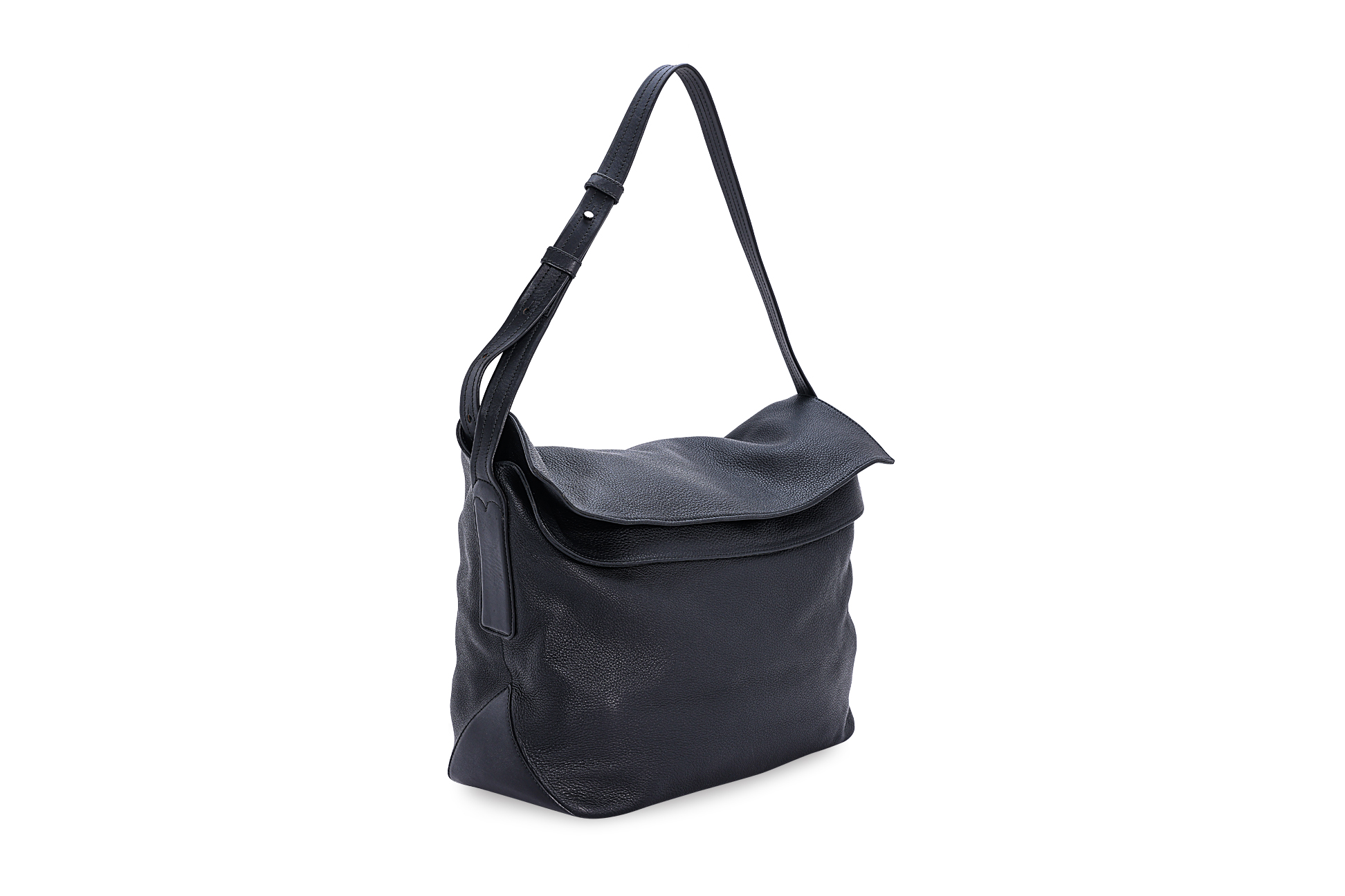 A ROBERT CLERGERIE BLACK LEATHER SHOULDER BAG - Image 2 of 3