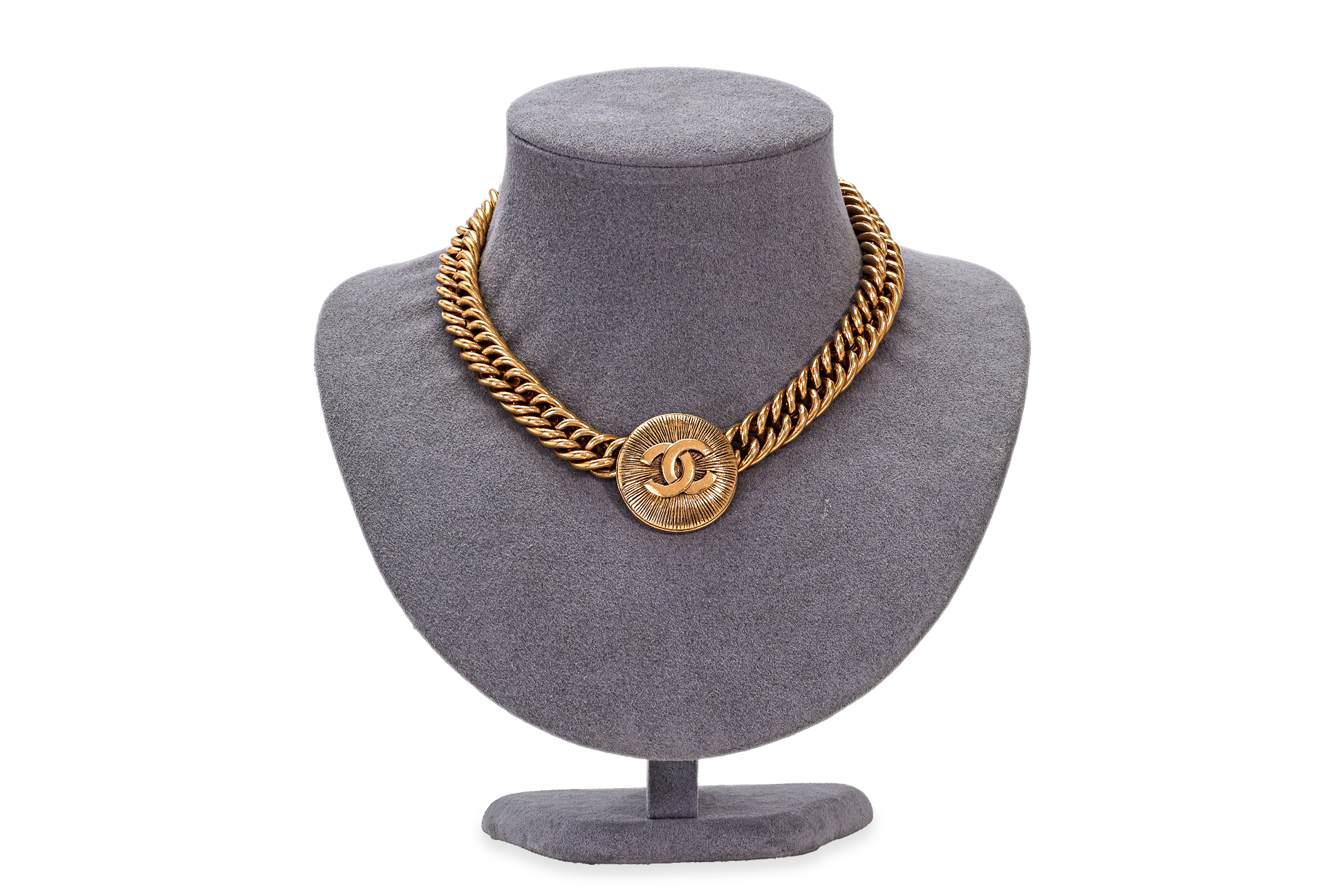 A CHANEL CC MEDALLION CHOKER NECKLACE - Image 2 of 2