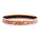 AN HERMÈS PRINTED ENAMEL BRACELET