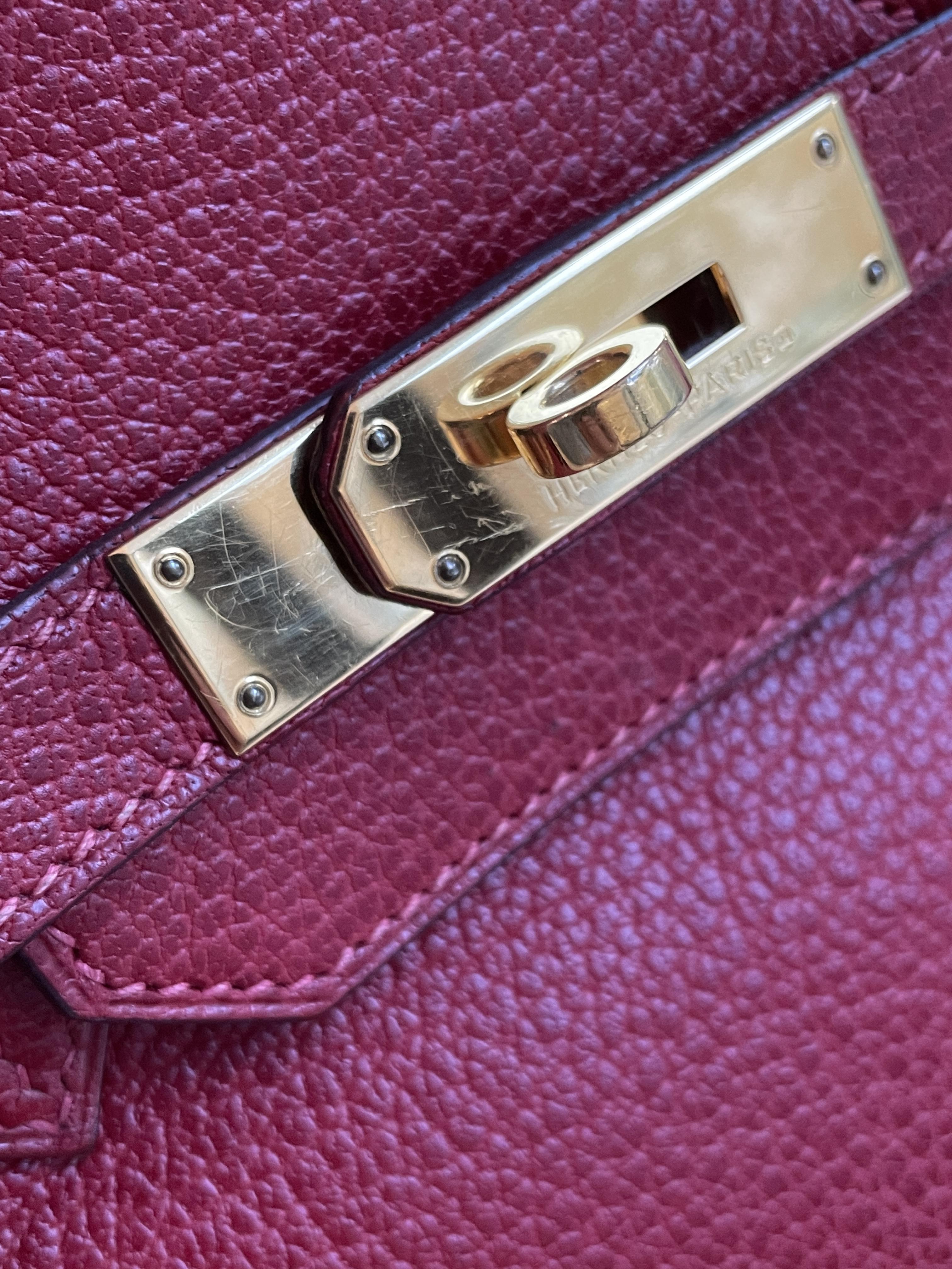 AN HERMÈS ROUGE H BIRKIN 35 - Image 5 of 20