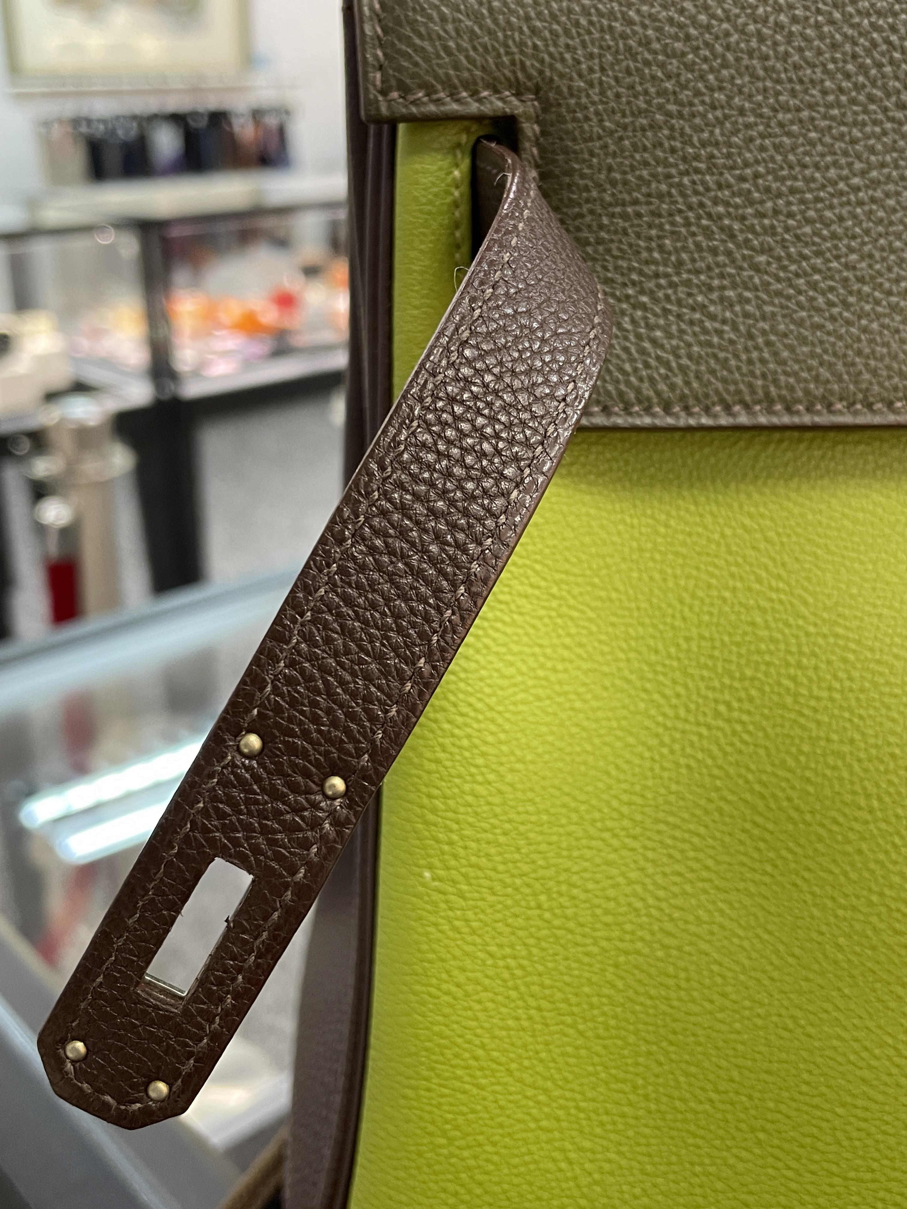 AN HERMÈS TRICOLOR KELLY 32 - Image 25 of 28