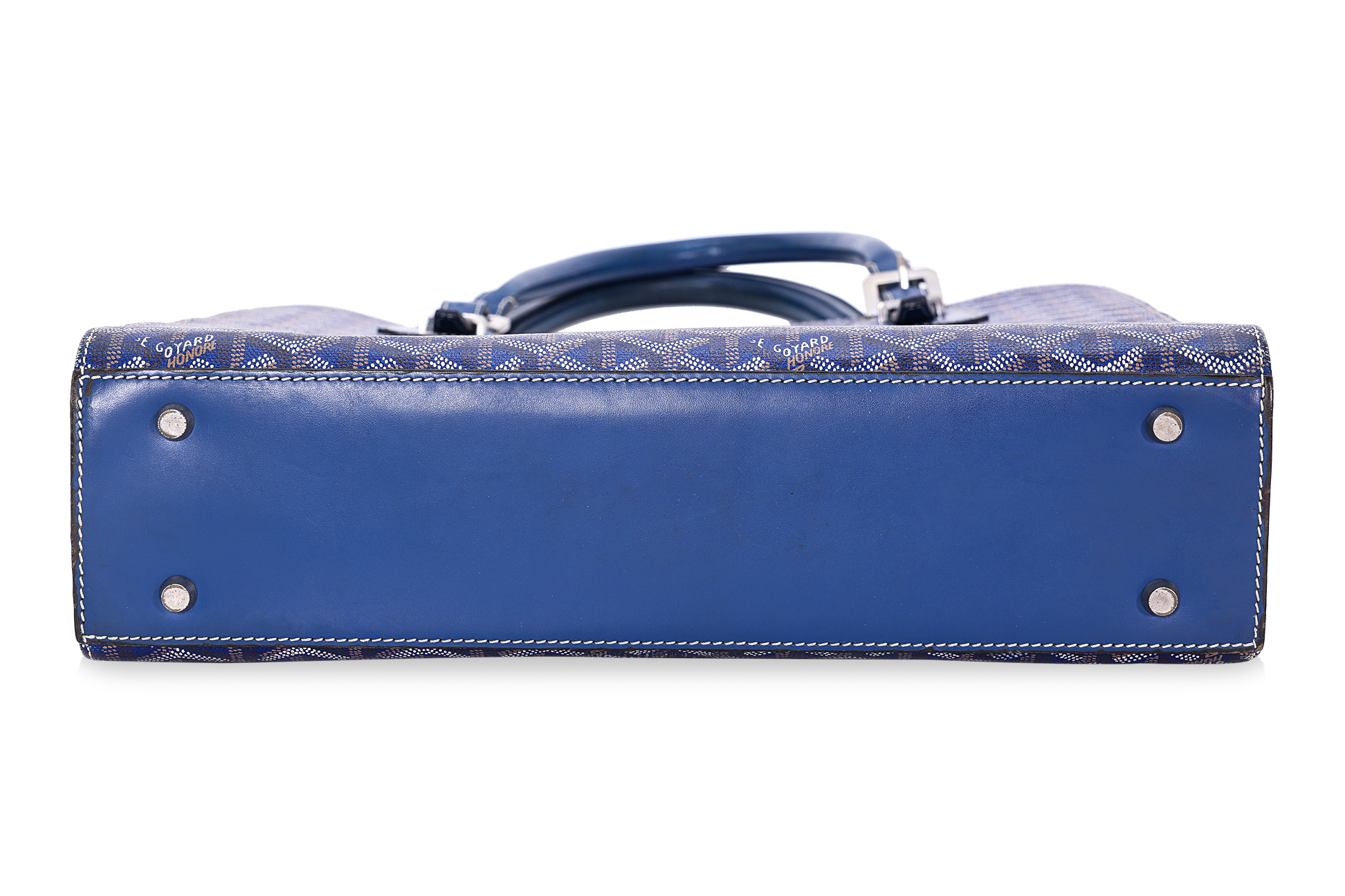 A GOYARD BLUE COMOR GM TOTE BAG - Image 3 of 16