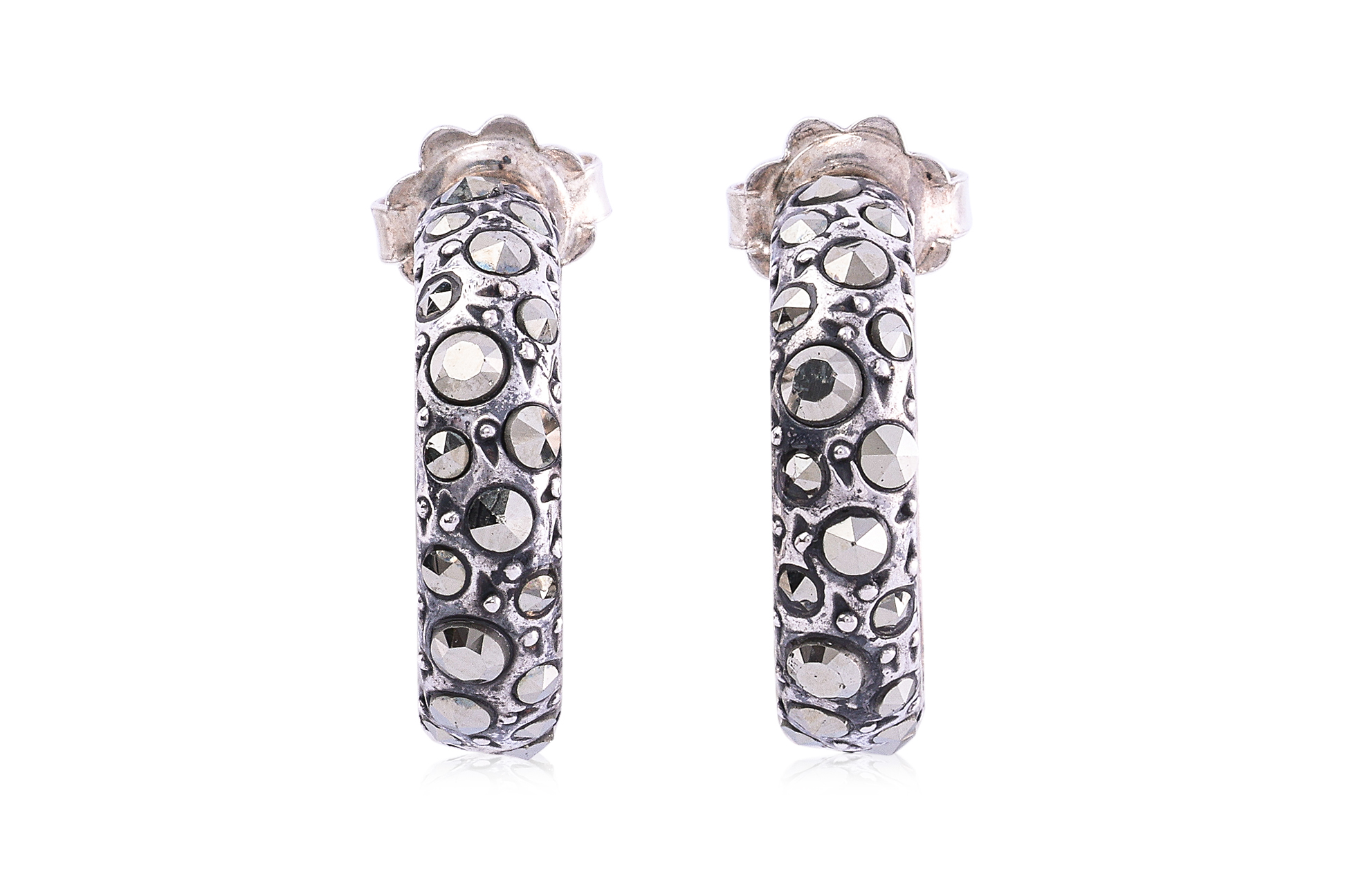 A PAIR OF POMELLATO SILVER STUD EARRINGS - Image 2 of 2