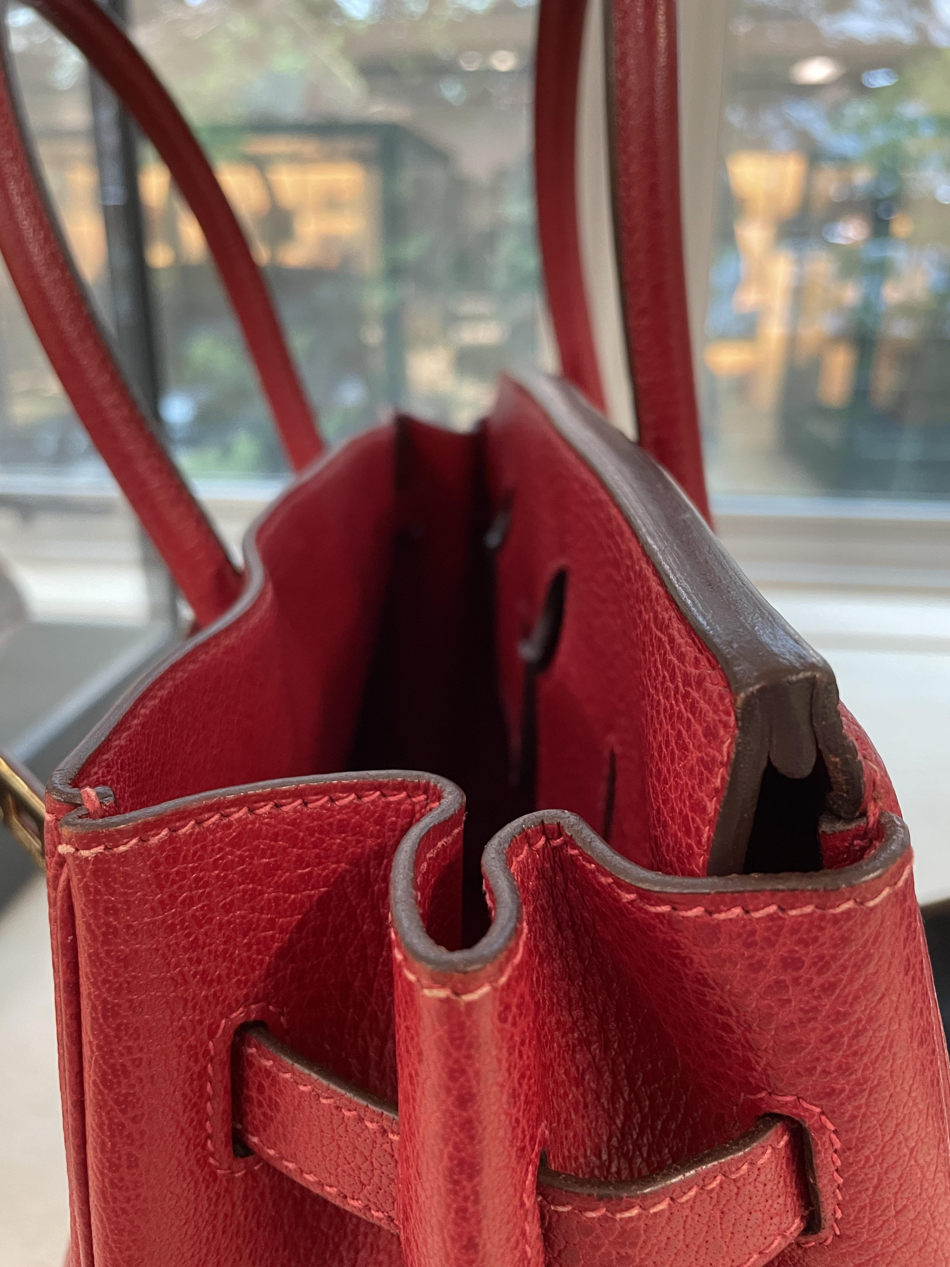 AN HERMÈS ROUGE H BIRKIN 35 - Image 11 of 20