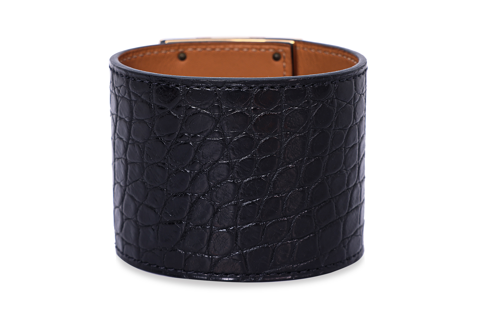 AN HERMÈS COLLIER DE CHIEN ALLIGATOR BRACELET - Image 2 of 8