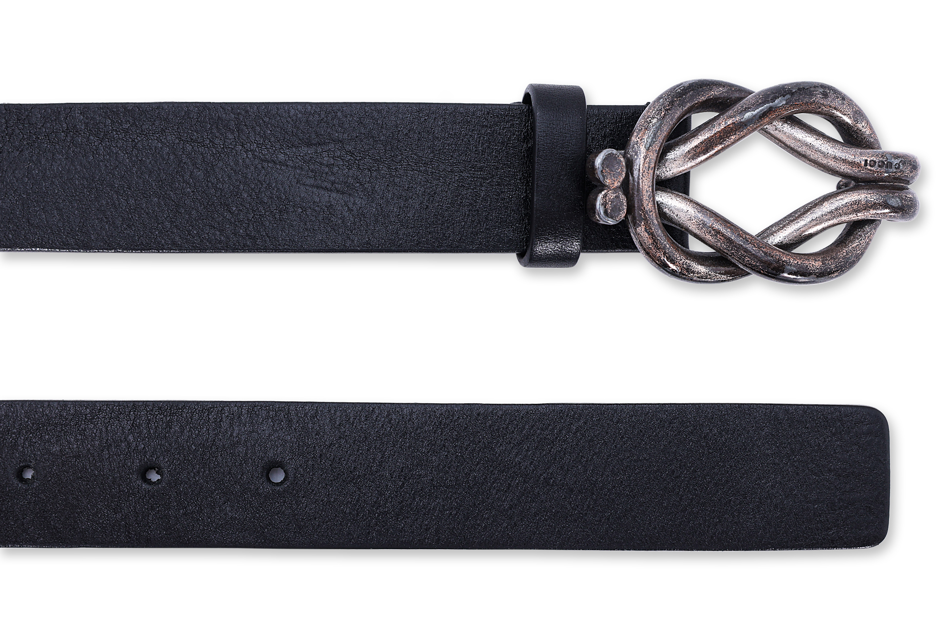 A GUCCI AND BVLGARI MEN'S LEATHER BELT - Image 3 of 3