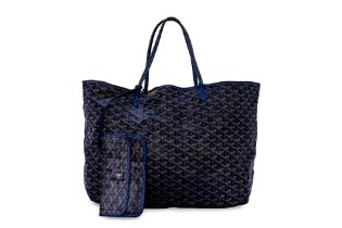 A GOYARD SAINT LOUIS NAVY TOTE BAG