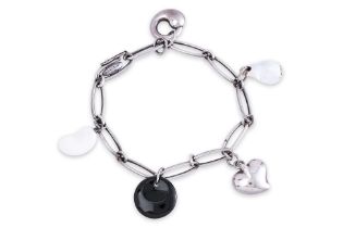 A TIFFANY & CO. SILVER CHARM BRACELET