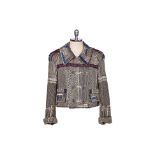 A DRIES VAN NOTEN EMBELLISHED MILITARY JACKET