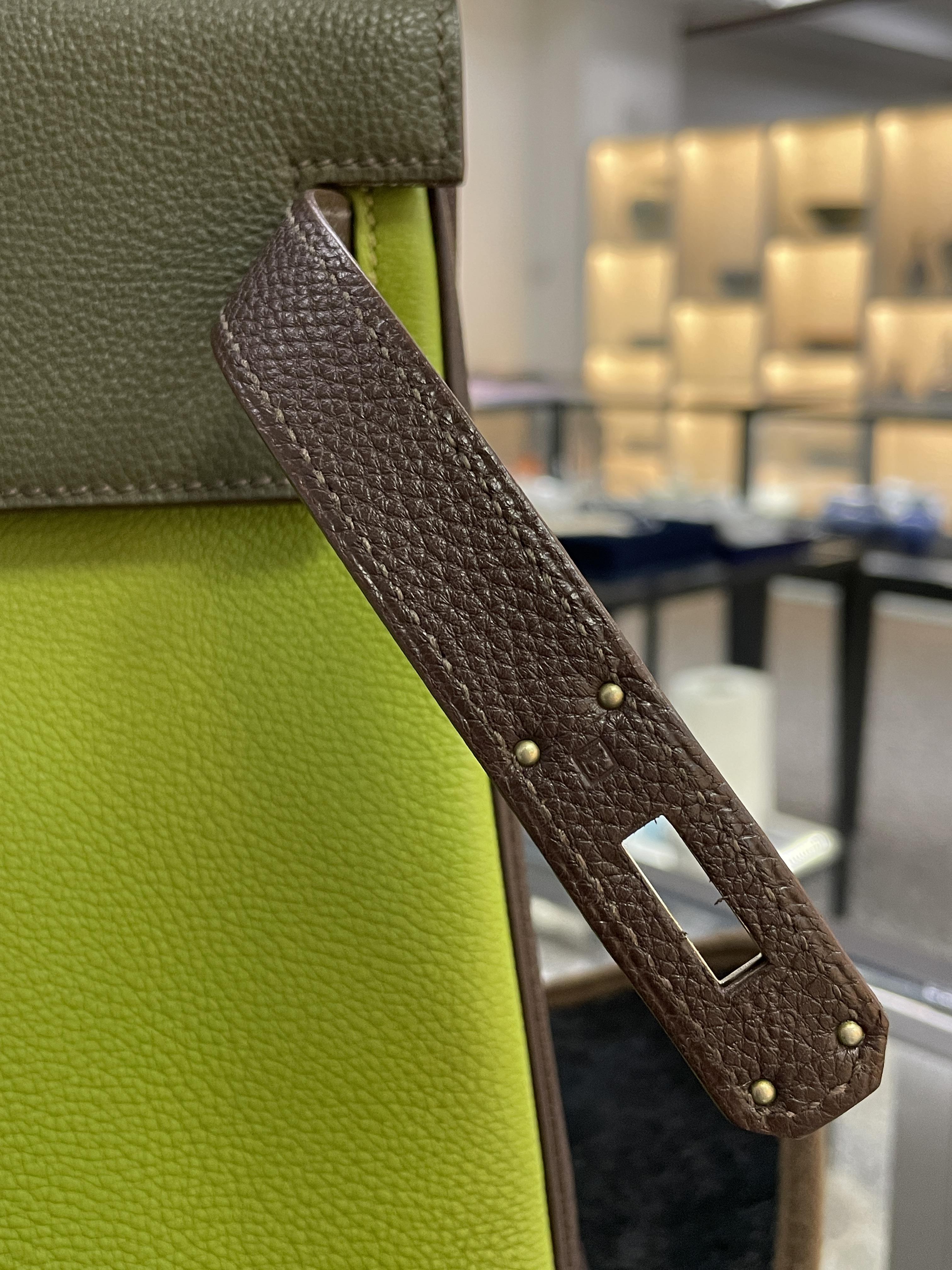 AN HERMÈS TRICOLOR KELLY 32 - Image 26 of 28