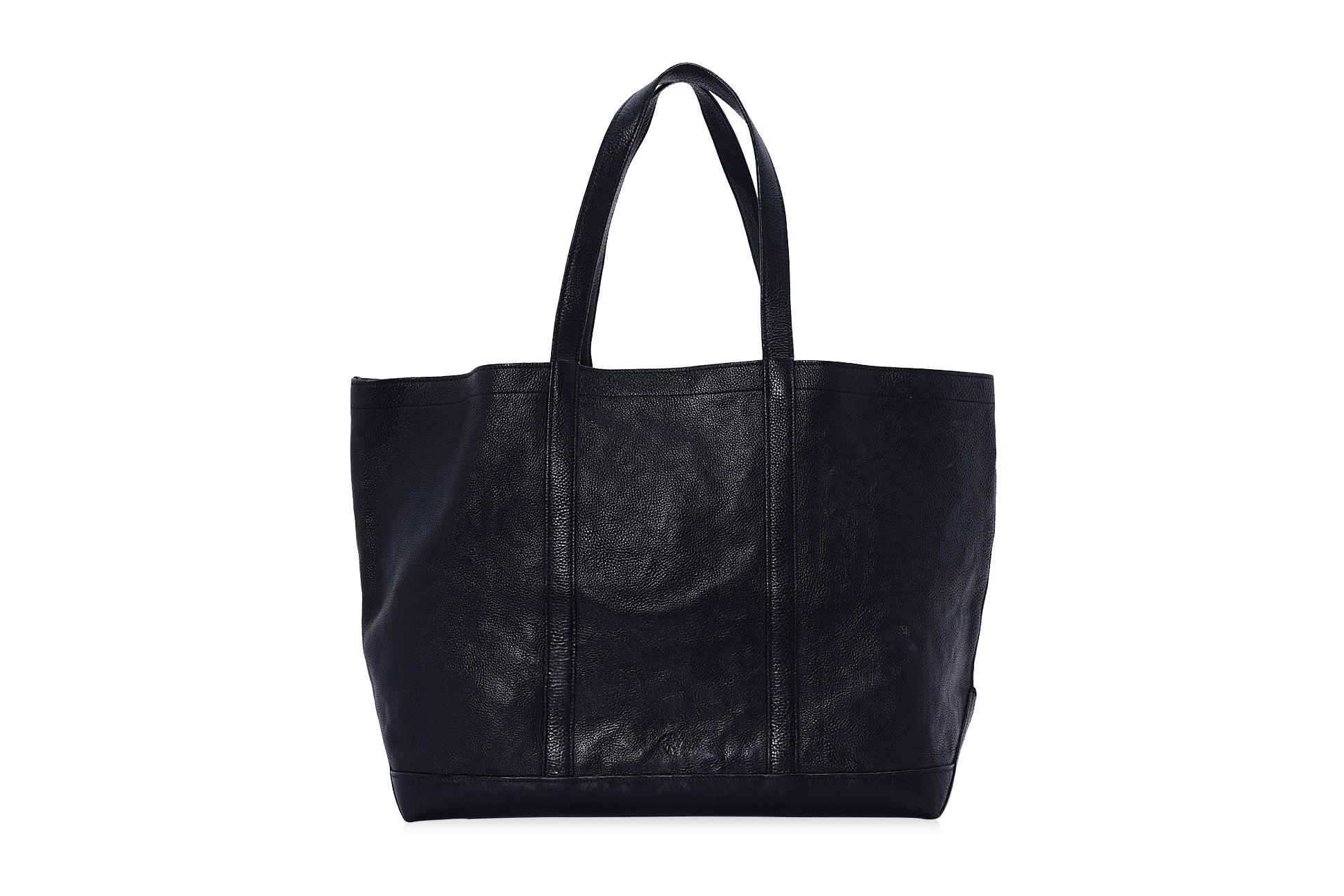 A MULBERRY BLACK LEATHER TOTE BAG