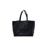A MULBERRY BLACK LEATHER TOTE BAG