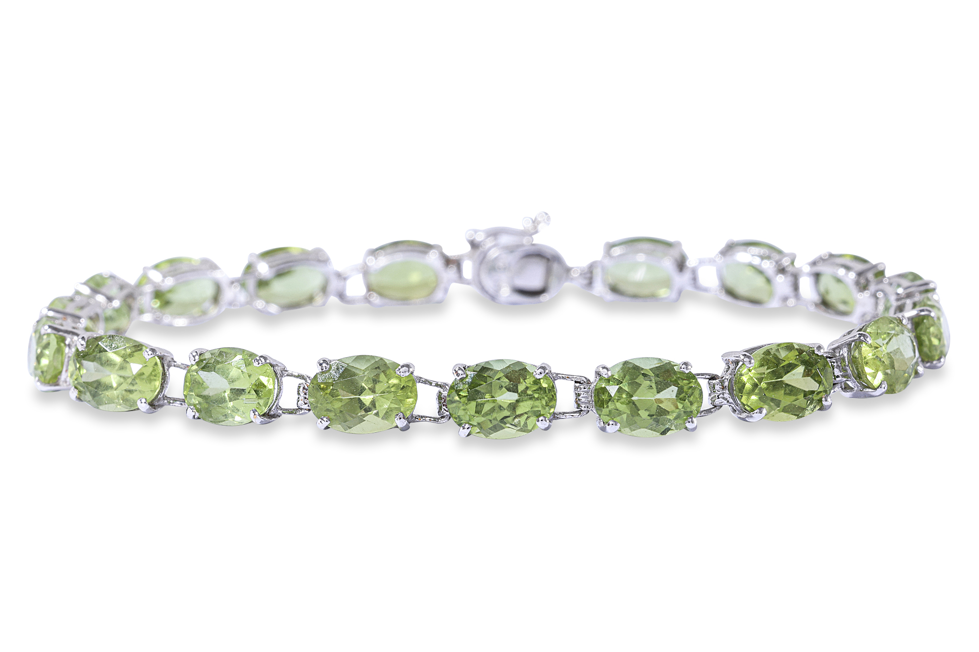 A PERIDOT BRACELET - Image 2 of 4