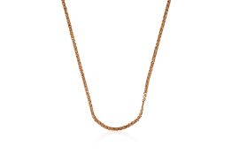 A HIGH CARAT GOLD DOUBLE LINK CHAIN